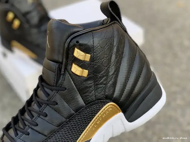 Cheap AO6068-007 'Reptile' Jordan 12 Metallic Retro Gold-White Black Air 0509